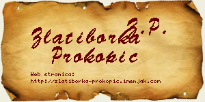 Zlatiborka Prokopić vizit kartica